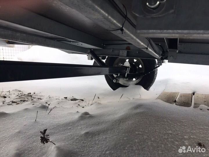 Ось прицепа мзса 817719.012 в сборе, 1300 кг