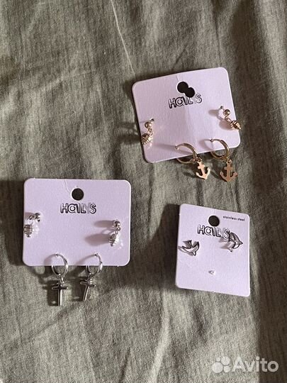 Серьги бижутерия