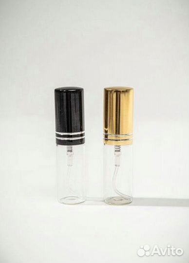 Флакон атомайзер 5 мл с золотистой крышкой