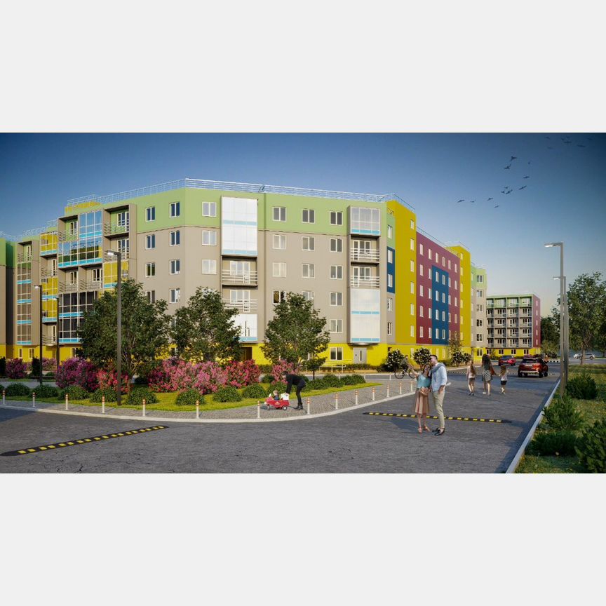 1-к. квартира, 45,5 м², 2/6 эт.