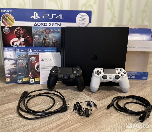 Sony Playstation 4 Slim 1tb+Игры (новая)