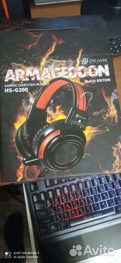 Наушники игровые oklick HS-G300 armageddon