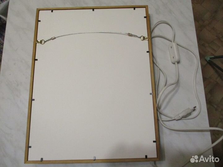 Светильник ночник настенный, стекло витраж