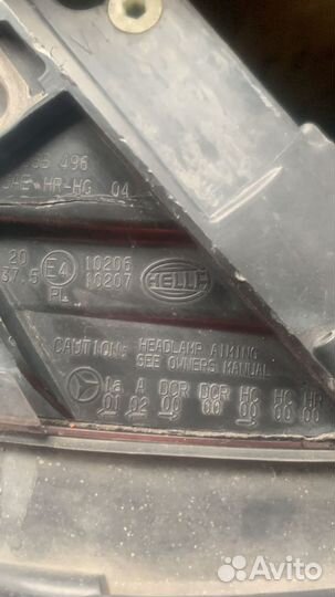 Mercedes ML W164 фара передняя прав, лев биксенон