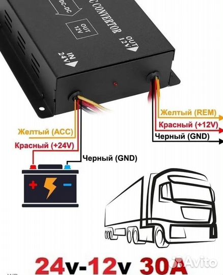 Преобразователь напряжения 12/24V. Инвертор