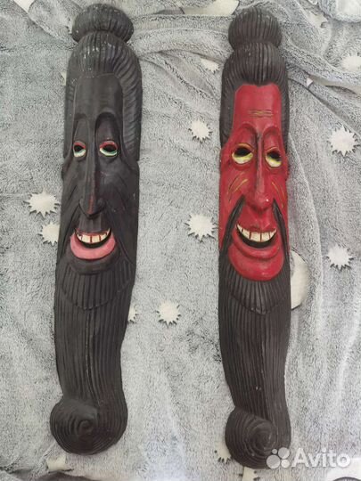 Маски ручная работа Индия Гоа пальма