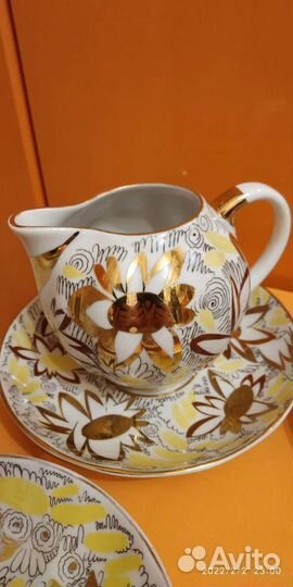 Остатки сервиза золотые ромашки лфз