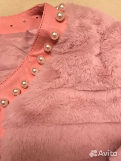 Шубка розовая 42-44