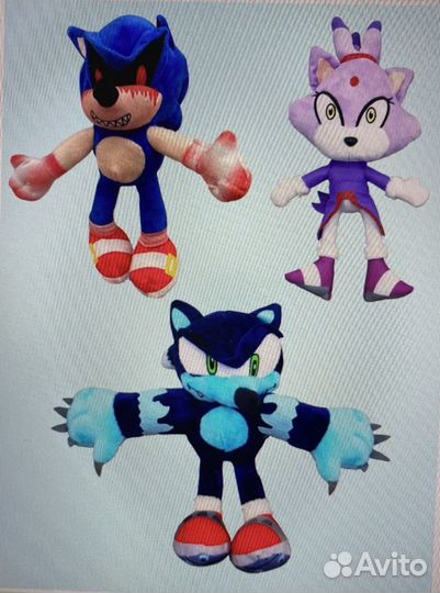 Мягкая игрушка Соник, 30 см