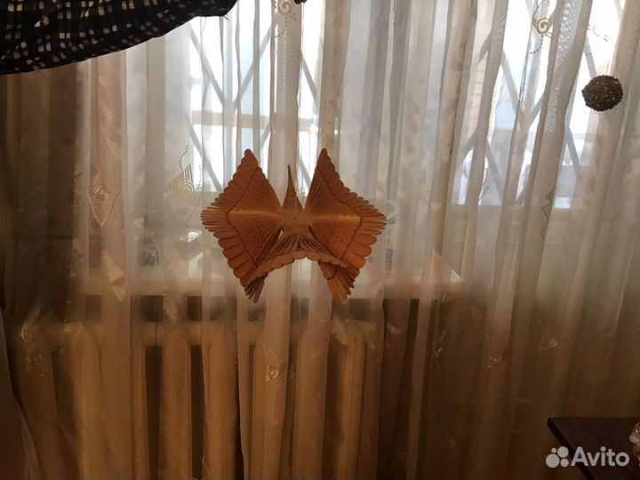 Подсвечник, 2 свечи, птица Феникс