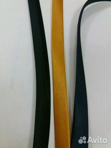 Косая бейка темно-синяя