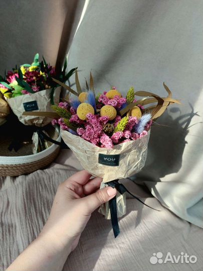 Букеты из стаб. растений