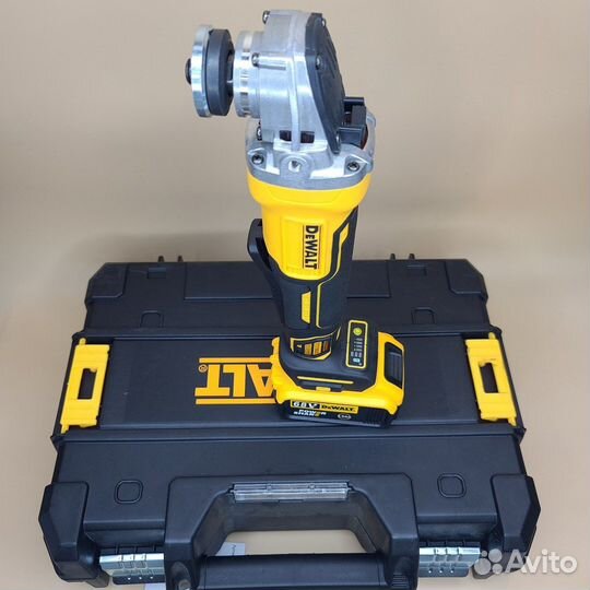 Аккумуляторная ушм Dewalt 24 В, 125 мм, 2 АКБ