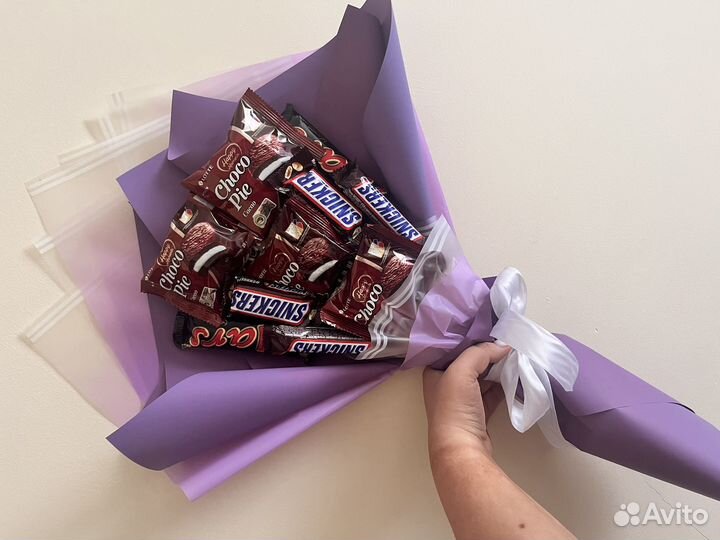 Сладкие букеты из конфет