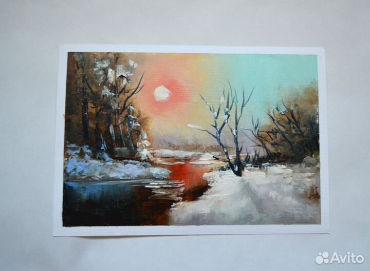 Картины маслом разные 20х30 см