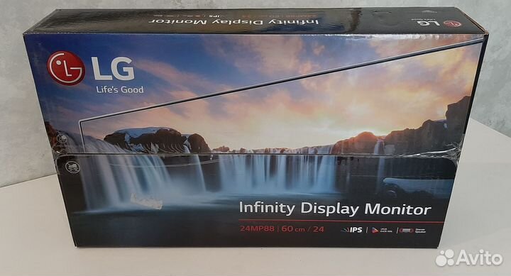 Монитор 24 безрамочный (LG 24mp88hv)