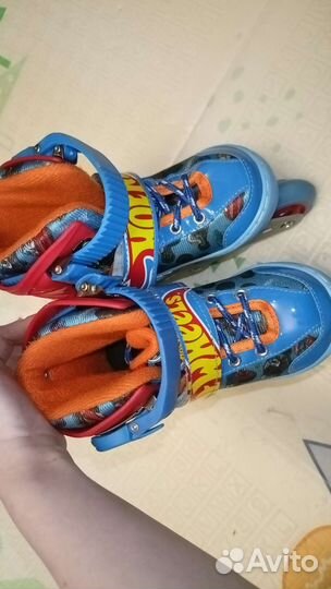 Роликовые коньки kreiss xs 26-29 р. Hot Wheels
