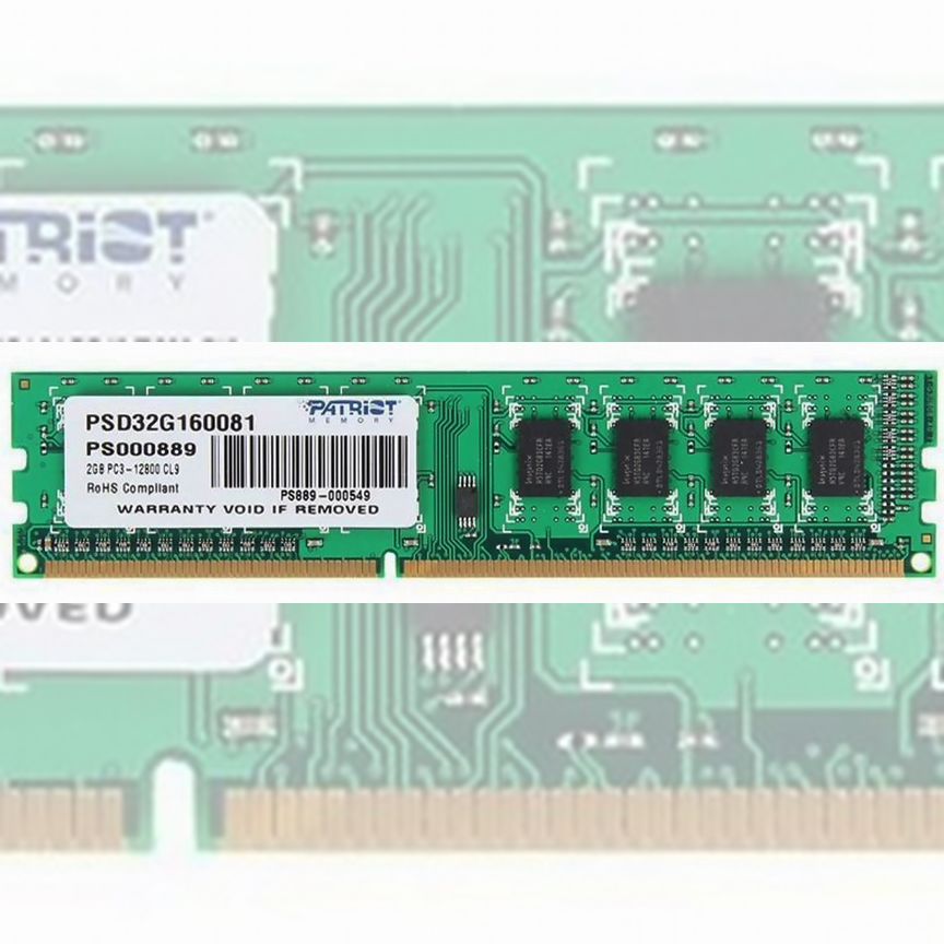[PSD32G160081] Оперативная Память Patriot Ddr3 2gb Psd32g160081