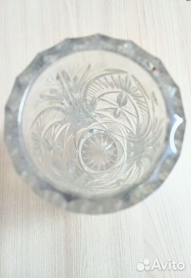 Ваза чешский хрусталь