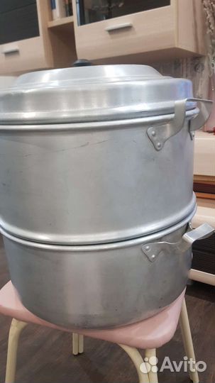 Мантоварка алюминиевая большая, бу, СССР