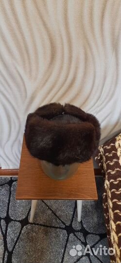 Норковая шапка мужская