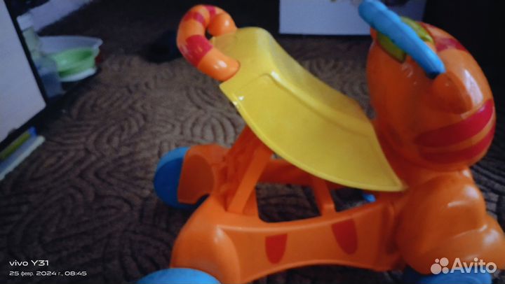 Тигр 2 в 1 каталка- толокар