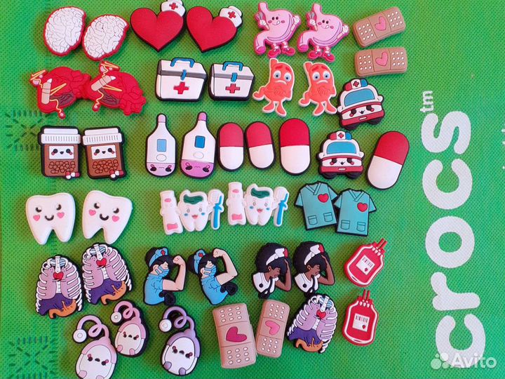 Украшения Джиббитсы для crocs флаги медицина