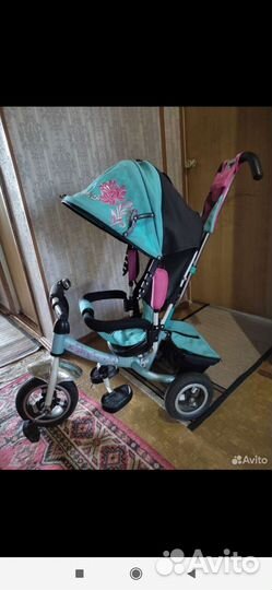 Велосипед трёхколёсный с родительской ручкой