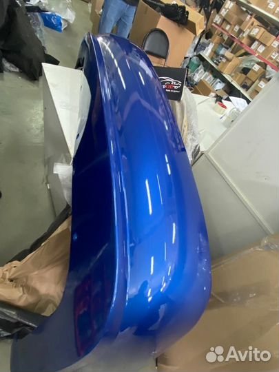 Бампер chevrolet aveo (Т250) SDN 2006 синий