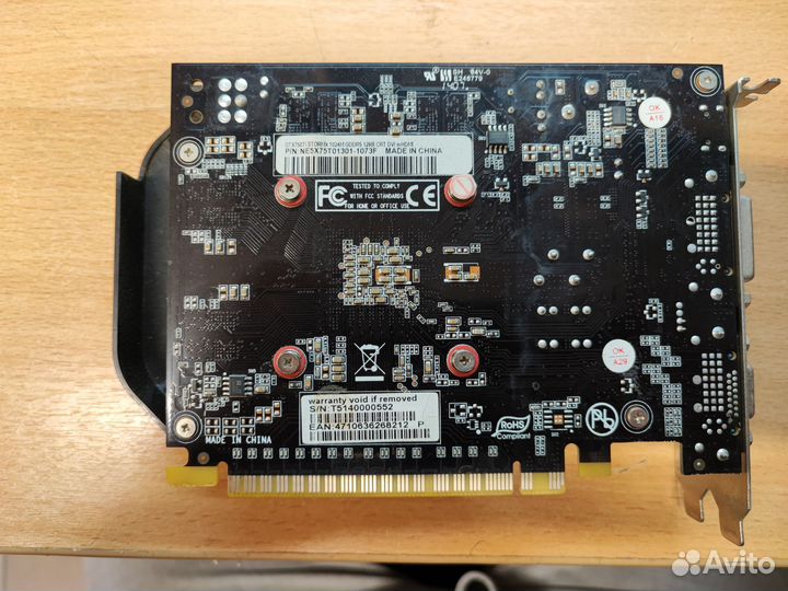 Видеокарта gtx750ti stormx 1gb