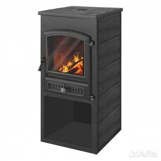 Печь-камин Etna (Этна) бкд с плитой (Бежевый)