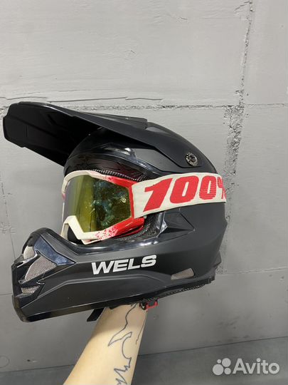 Шлем для мотокросса, М