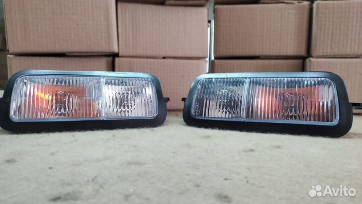 Подфарники белые комплект 2 шт