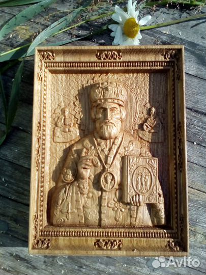 Резная икона