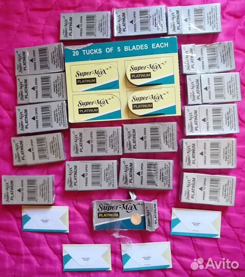 Лезвия для классического бритья Super-Max (U.K.)