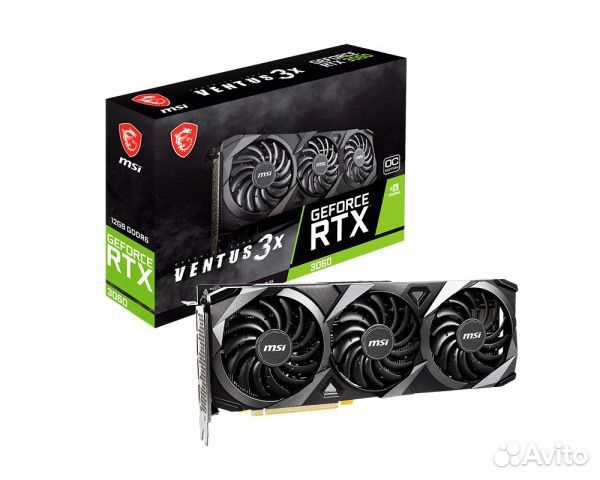 Видеокарта MSI Geforce RTX 3060 ventus 3x 12g