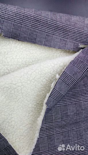 Пальтовая теань с мехом