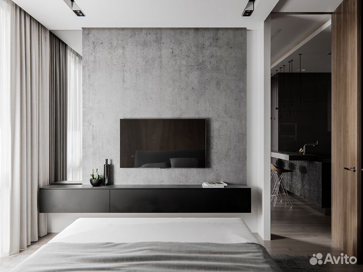 Подвесная тумба под тв