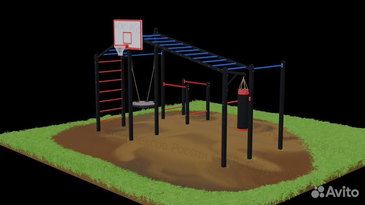 Турник, рукоход для дачи,площадка, комплекс