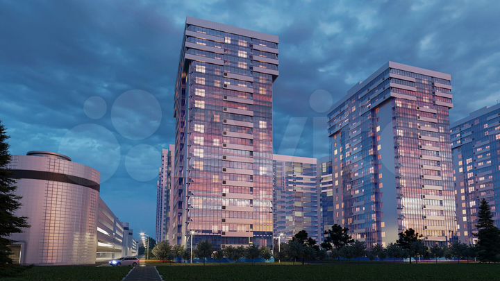 2-к. квартира, 46,6 м², 9/25 эт.