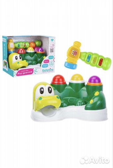 Развивающая игра стучалка с музыкальным молоточком