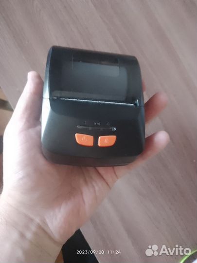 Мобильный чековый термопринтер блютуз
