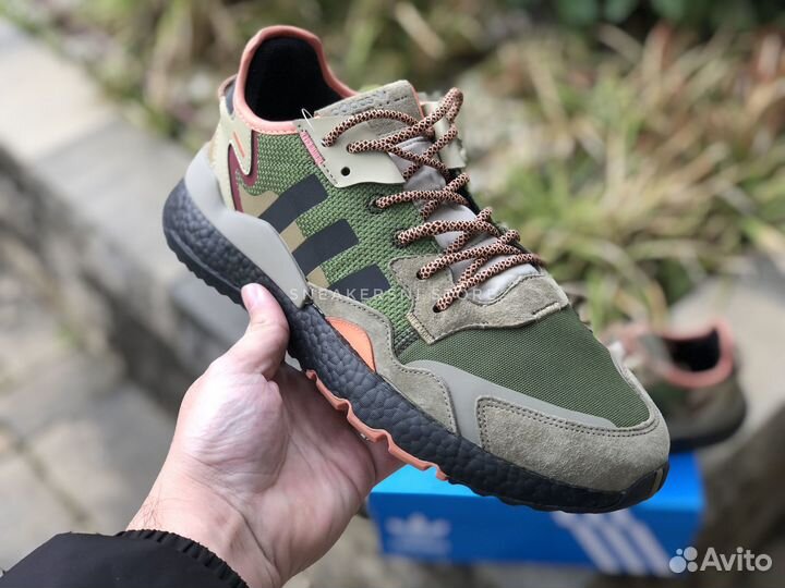 Кроссовки Adidas Nite Jogger Brown Dark Green