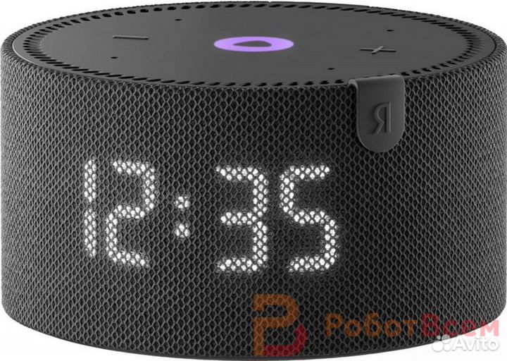 Умная колонка Яндекс Станция Мини Плюс с часами и