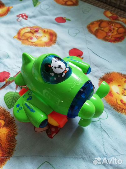 Самолёт, музыкальный, игрушка, Азбукварик