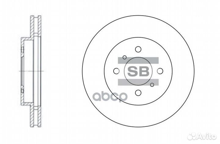 SD4309 Диск тормозной mitsubishi colt 1.8 9297