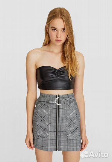 Юбка Stradivarius клетчатая