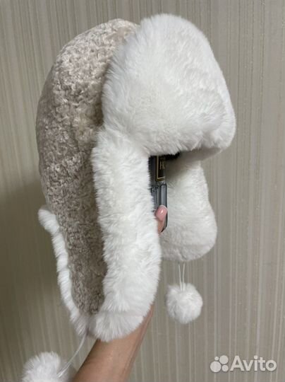 Шапка ушанка женская
