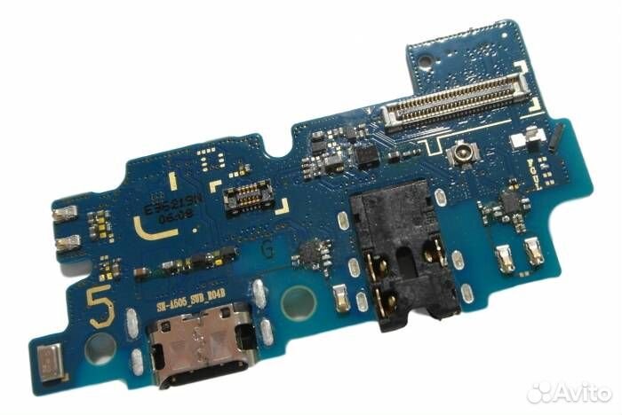 Шлейф Samsung A505F A50 (плата) + разъем зарядки +