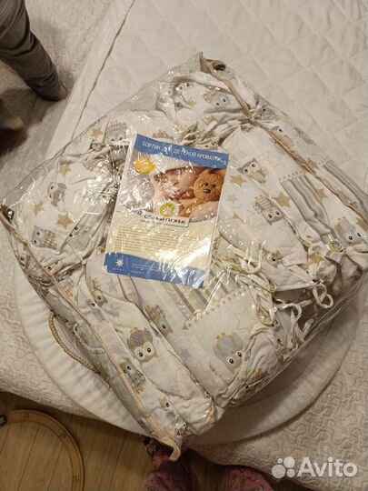 Бортики в детскую кроватку Совы